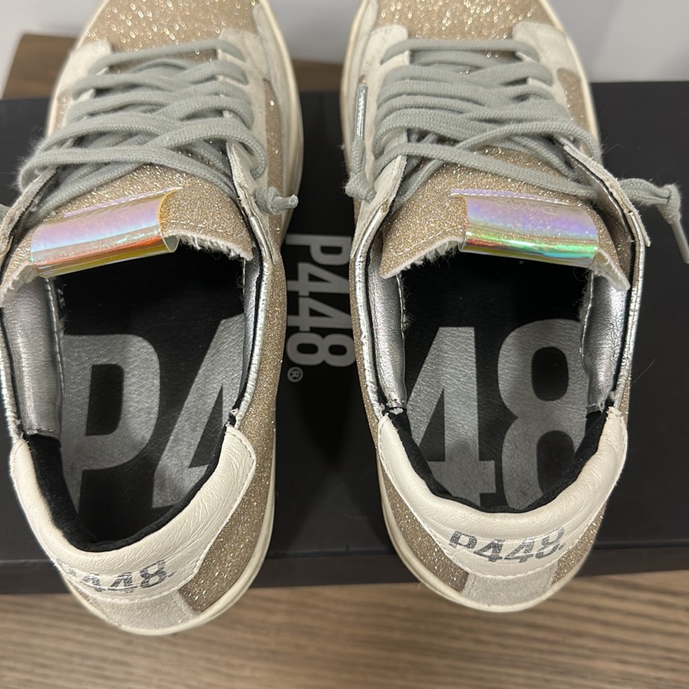 p448 rose gold sneakers